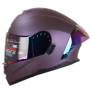 CASCO MARCA HOKEN MODELO FF-916 ABATIBLE VIOLETA MATE