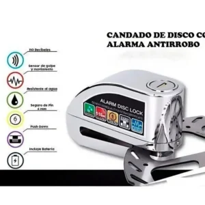 CANDADO KMAZTER DISCO PESADO MOTO ALARMA MOTOCICLETA BICICLETA